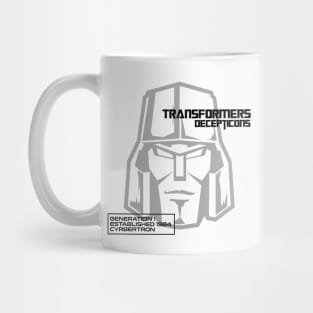 Transformers - GEN 1 - Megatron overlaps Mug